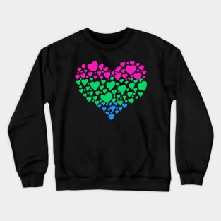 Polysexual heart Crewneck Sweatshirt